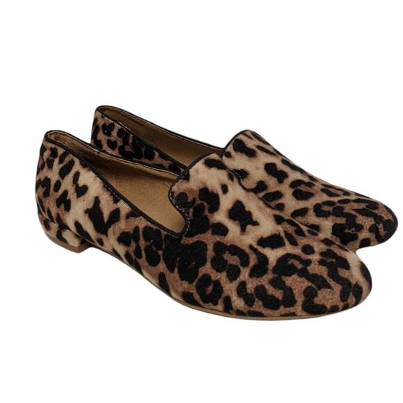 STEVE MADDEN Sol Animal Leopard Print Loafers 7 - Picture 1 of 11